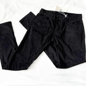 MMNL black suede denim jeans pants men’s 29x32 NWT new skinny
